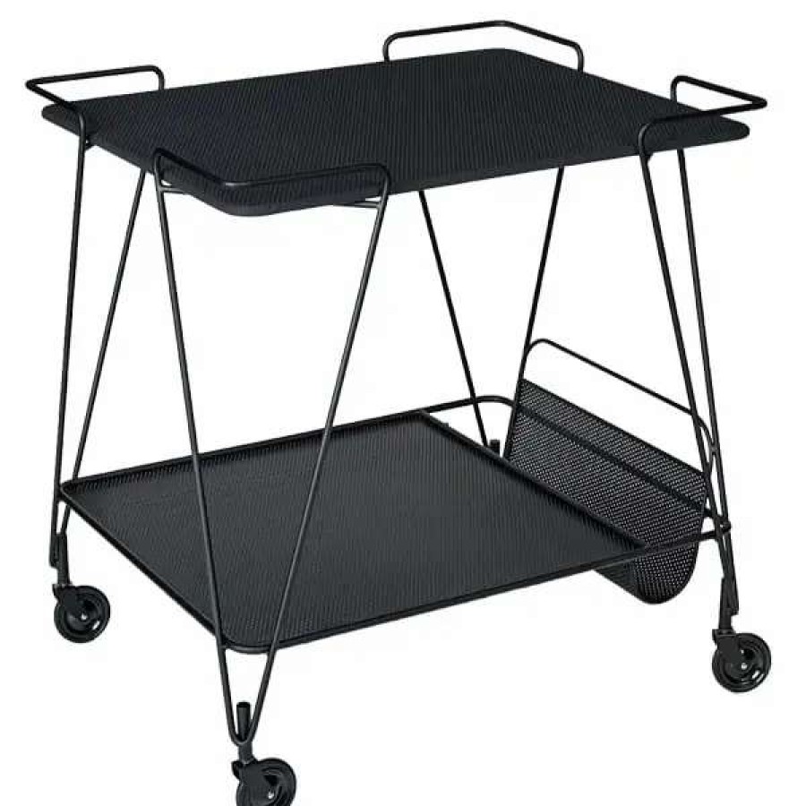 Kitchen Carts & Trolleys * | Gubi Mategot Trolley, Black