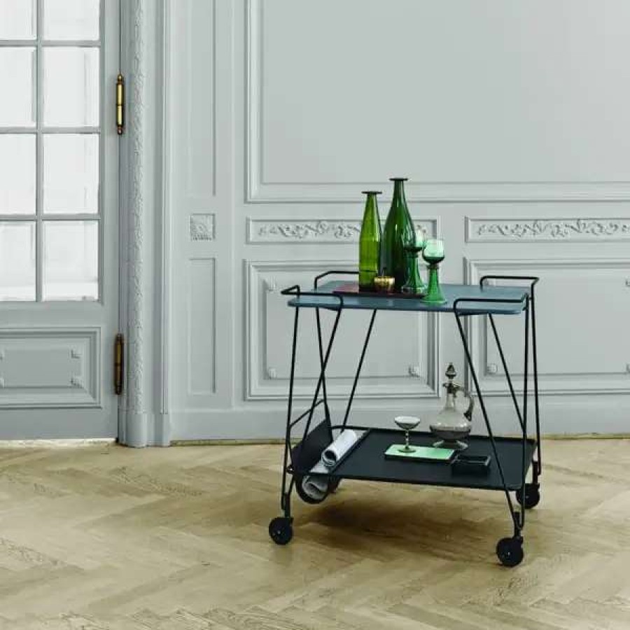 Kitchen Carts & Trolleys * | Gubi Mategot Trolley, Black