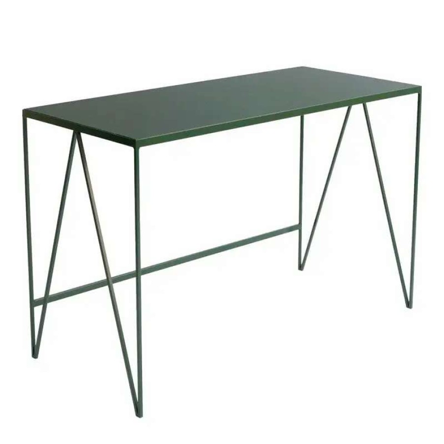 Desks * | &New Study Desk, Linoleum, Deep Green