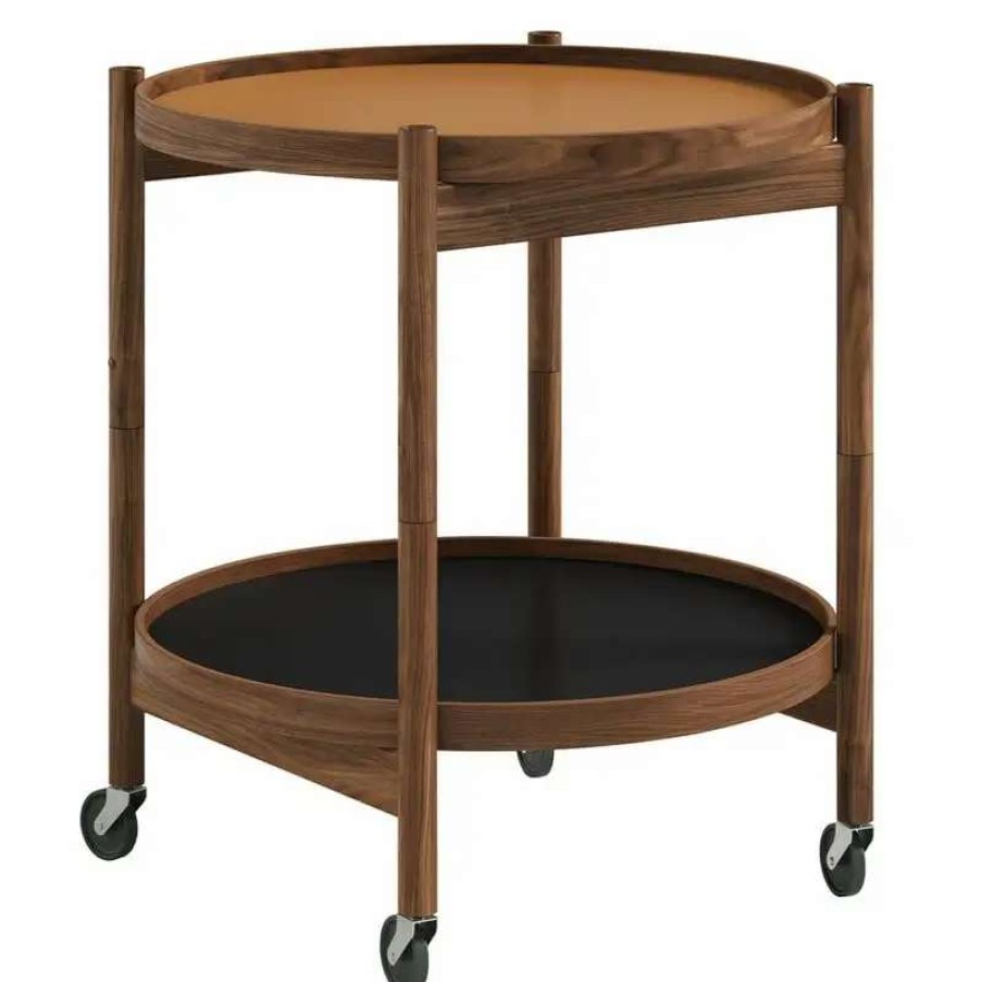 Kitchen Carts & Trolleys * | Brdr. Kruger Bolling Tray Table 50 Cm, Oiled Walnut Clay