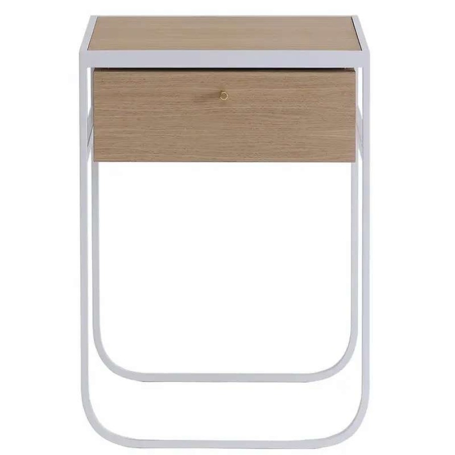 Nightstands * | Asplund Nati Tati Drawer, White Stained Oak White