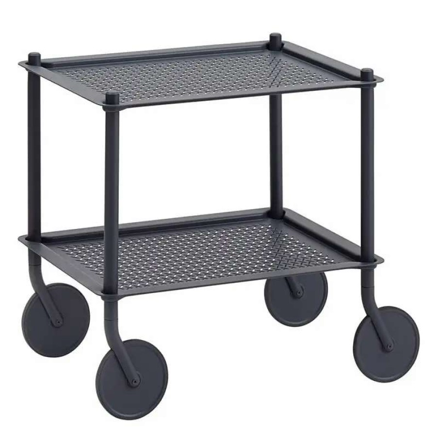 Kitchen Carts & Trolleys * | Muuto Flow Trolley, 2-Layer, Blue-Grey