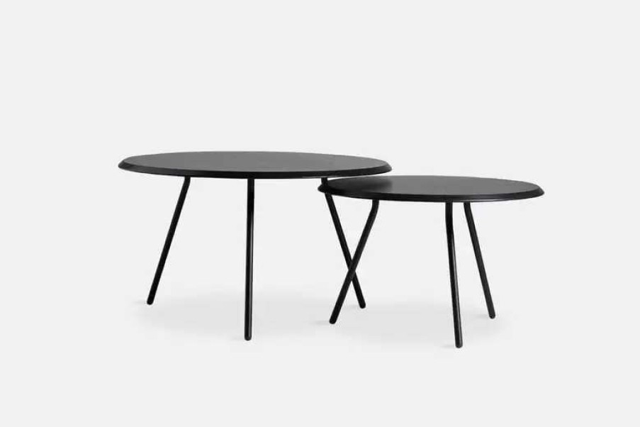 Side & End Tables * | Woud Soround Coffee Table, 60 Cm, H. 44,5 Cm, Black Painted Ash