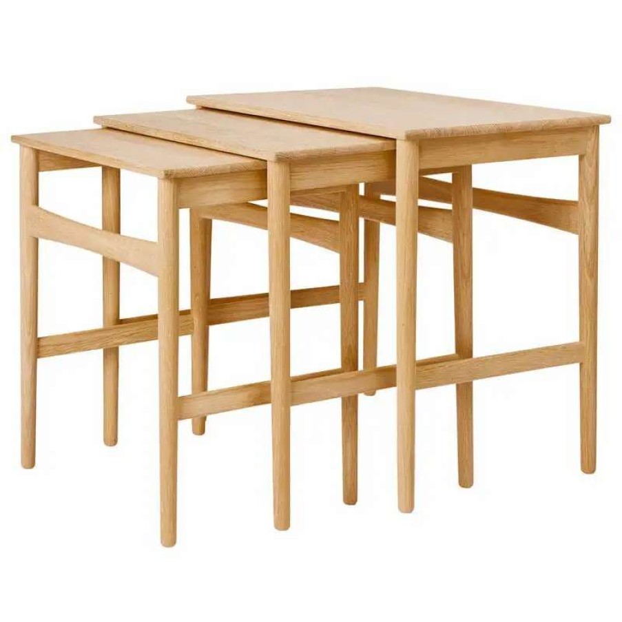 Side & End Tables * | Carl Hansen & Son Ch004 Nesting Tables, Oiled Oak