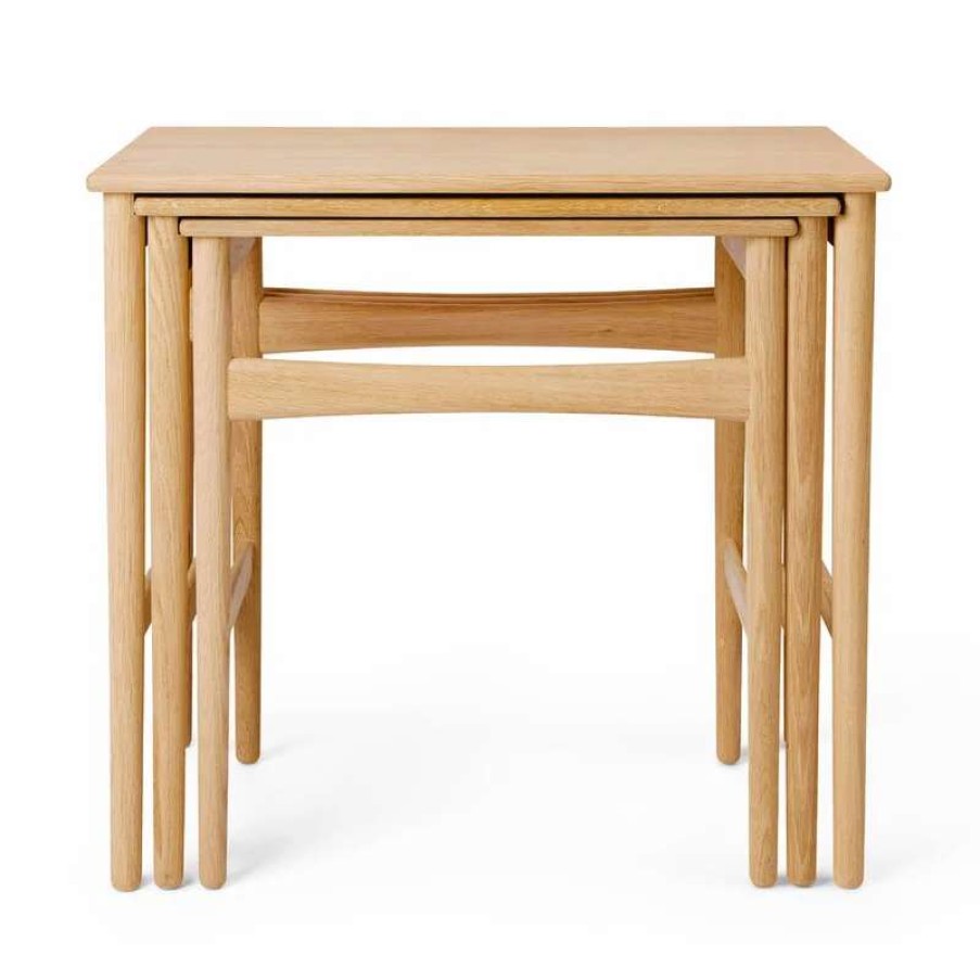 Side & End Tables * | Carl Hansen & Son Ch004 Nesting Tables, Oiled Oak