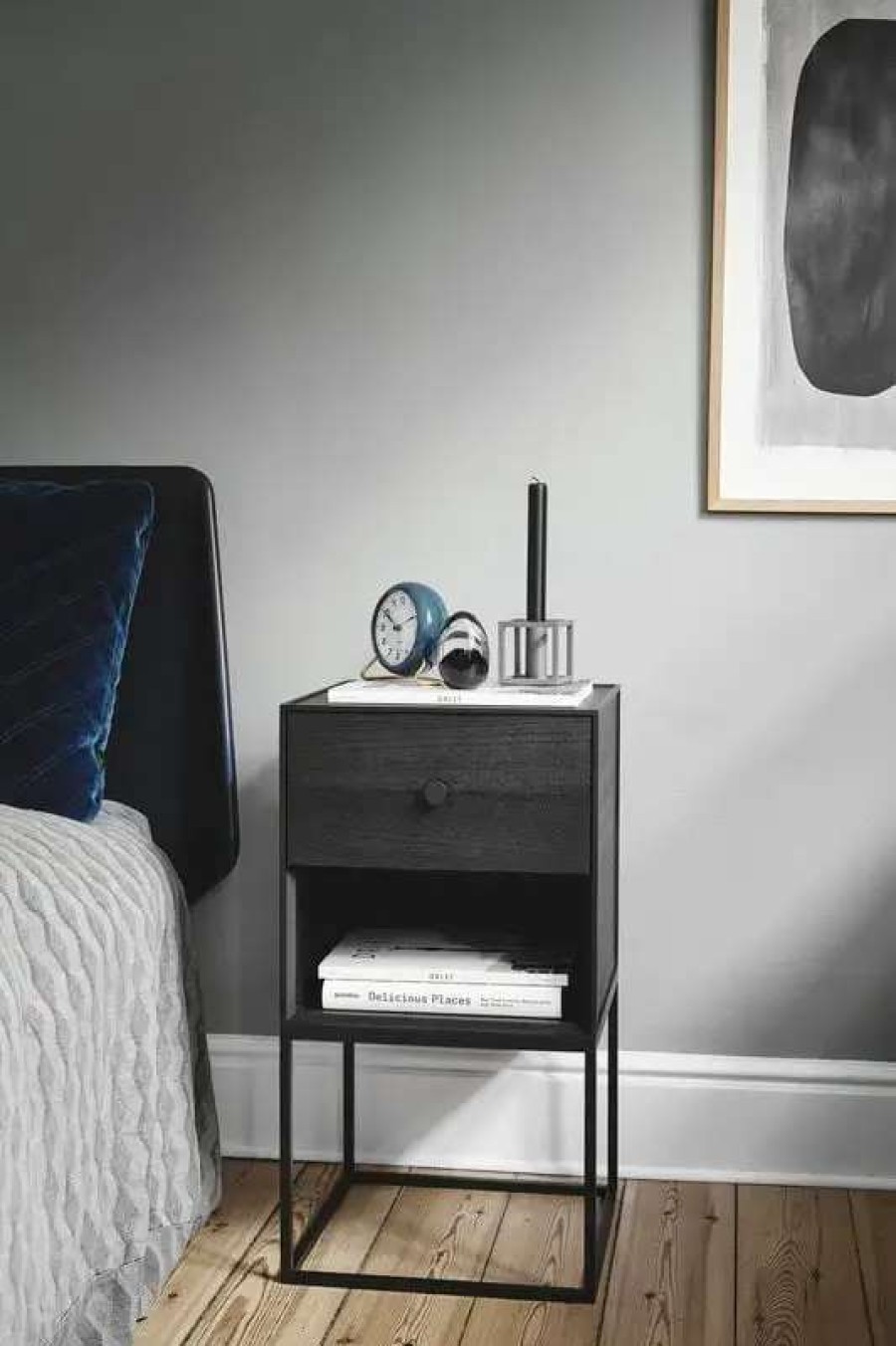 Side & End Tables * | By Lassen Frame 35 Sideboard With 1 Drawer, Black Stained Ash