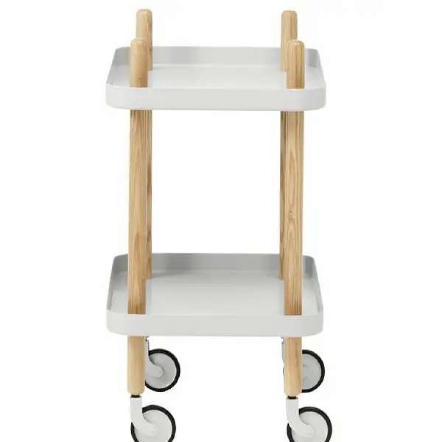 Kitchen Carts & Trolleys * | Normann Copenhagen Block Table Trolley, Light Grey