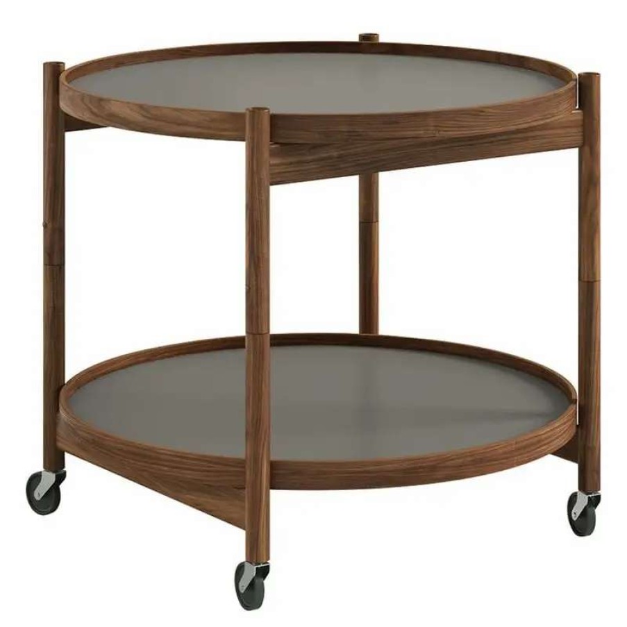 Kitchen Carts & Trolleys * | Brdr. Kruger Bolling Tray Table 60 Cm, Oiled Walnut Stone