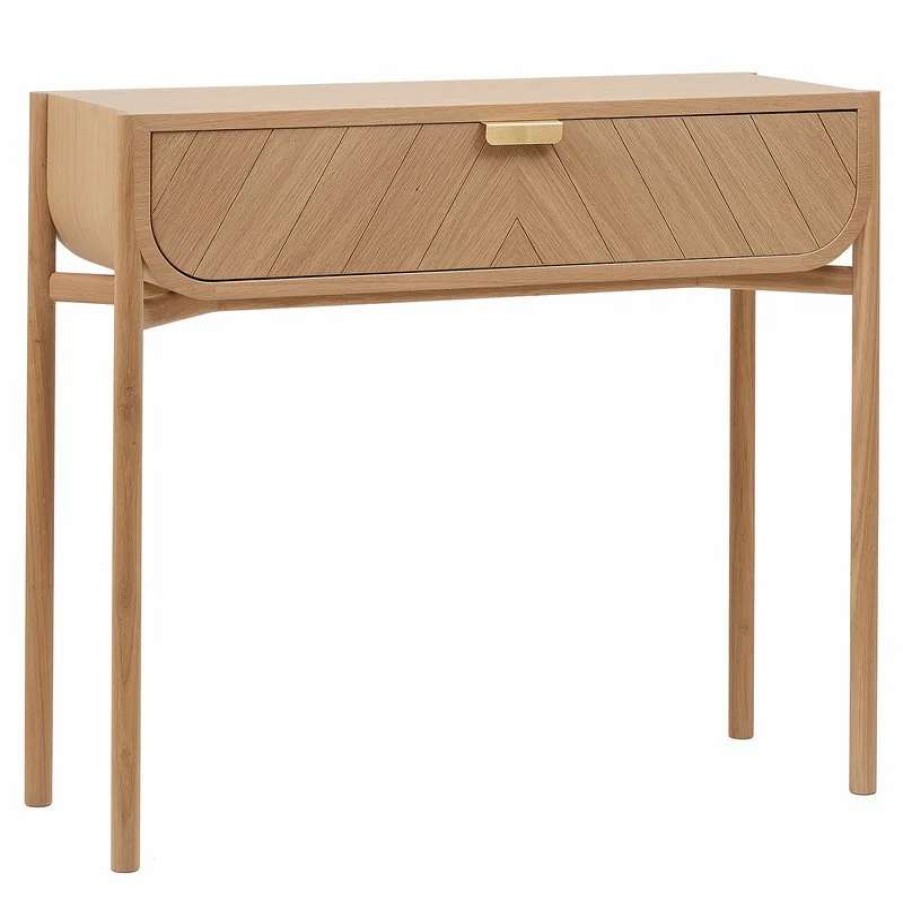 Side & End Tables * | Harto Marius Console Table, Oak