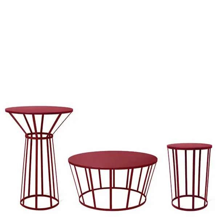 Side & End Tables * | Petite Friture Hollo Table, Burgundy