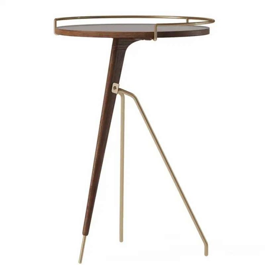 Side & End Tables * | Menu Umanoff Side Table, 60 Cm, Walnut Brushed Brass