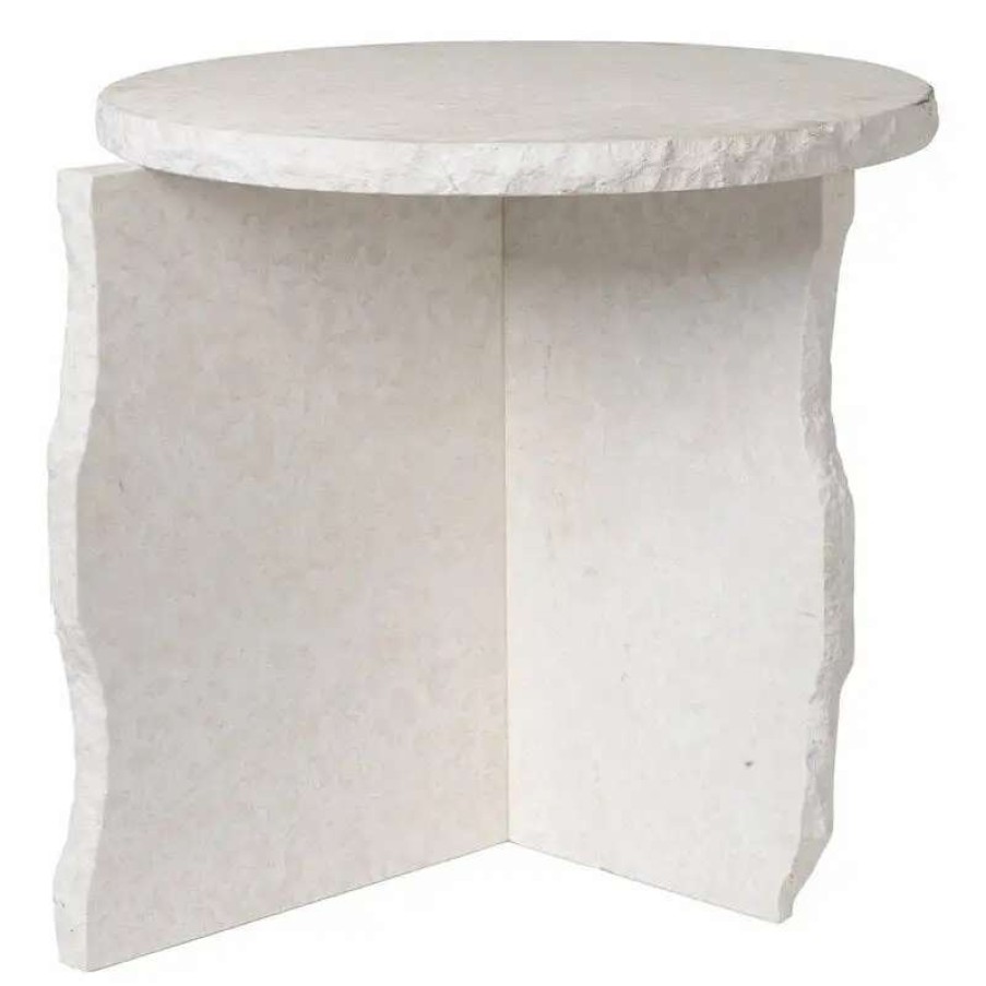 Side & End Tables * | Ferm Living Mineral Sculptural Side Table, Bianco Curia Marble