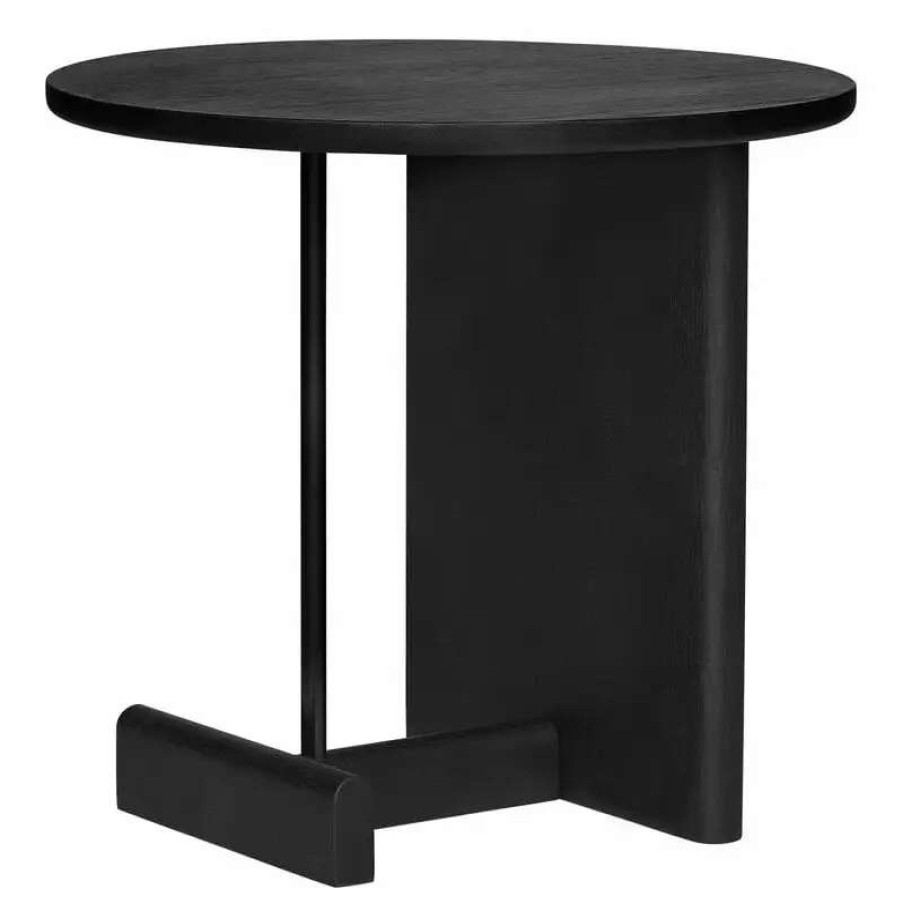 Side & End Tables * | Fogia Koku Side Table, Black Oak