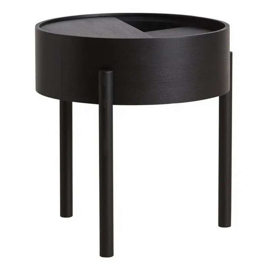 Side & End Tables * | Woud Arc Side Table, Black Painted Ash