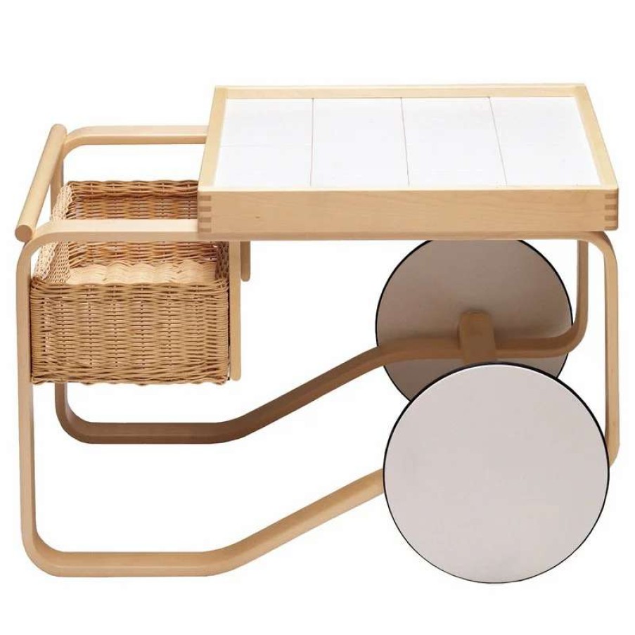 Kitchen Carts & Trolleys * | Artek Aalto Tea Trolley 900, White