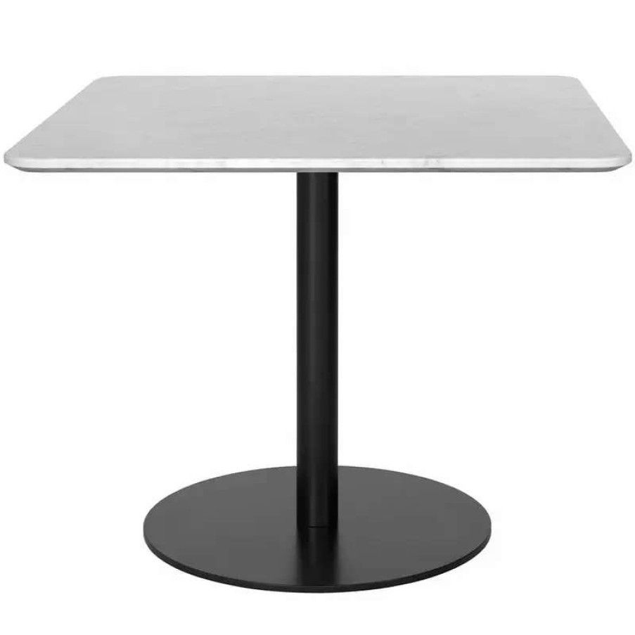 Coffee Tables * | Gubi Gubi 1.0 Lounge Table, 80 80 Cm, Black White Marble