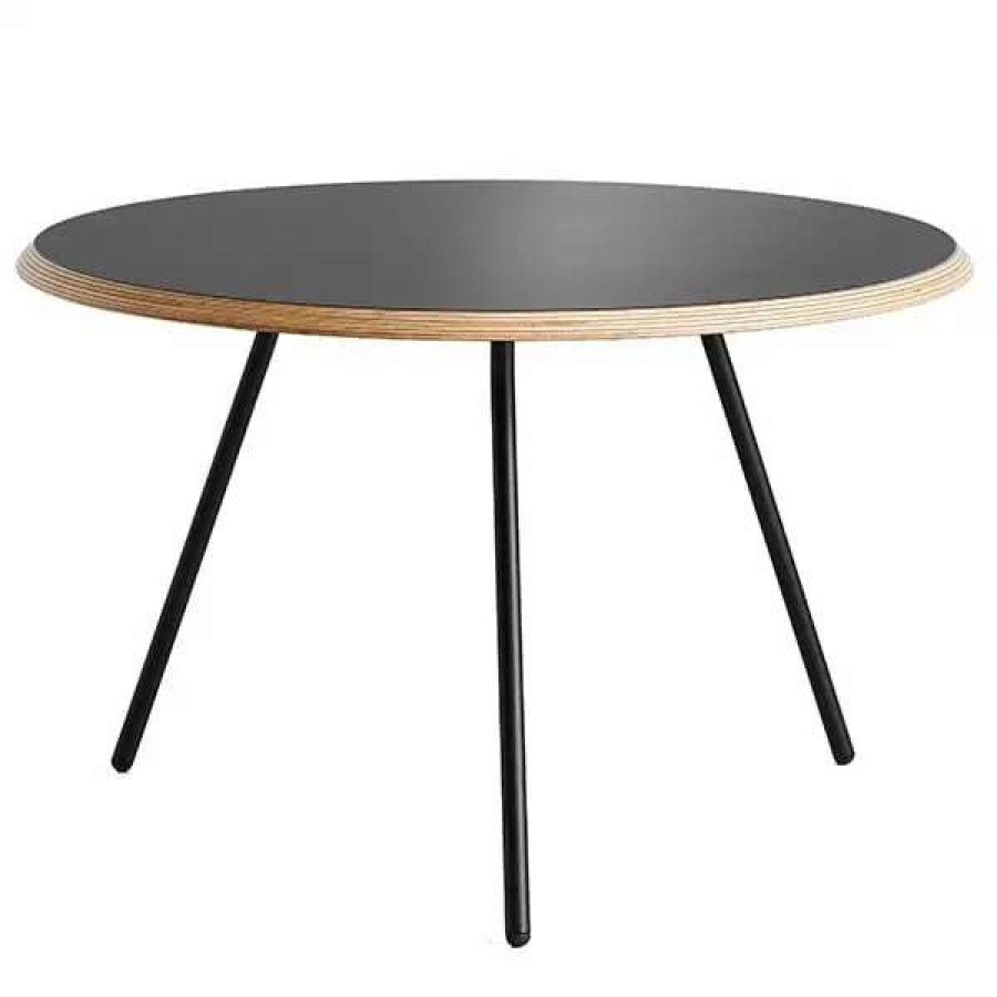 Side & End Tables * | Woud Soround Coffee Table, 60 Cm, Charcoal Black Nano Laminate