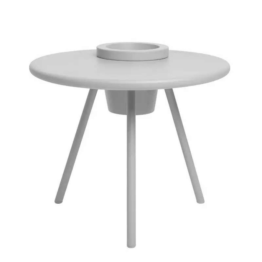 Side & End Tables * | Fatboy Bakkes Side Table With Pot, Light Grey