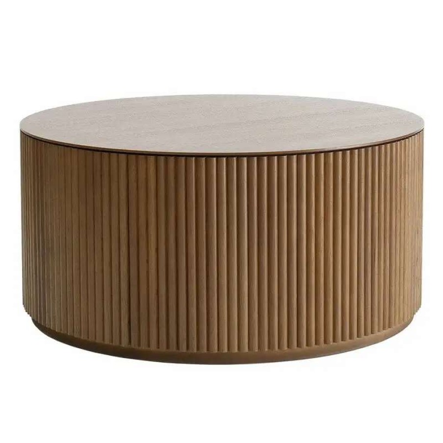 Coffee Tables * | Asplund Grand Palais Coffee Table, 92 Cm, Teak Stained Ash