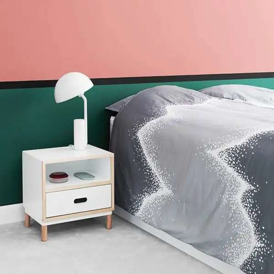 Nightstands * | Normann Copenhagen Kabino Bedside Table, White