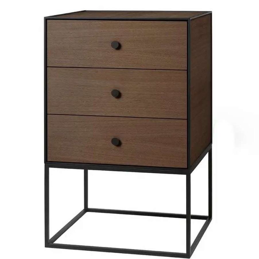 Side & End Tables * | By Lassen Frame 49 Sideboard With 3 Drawers, Smoked Oak