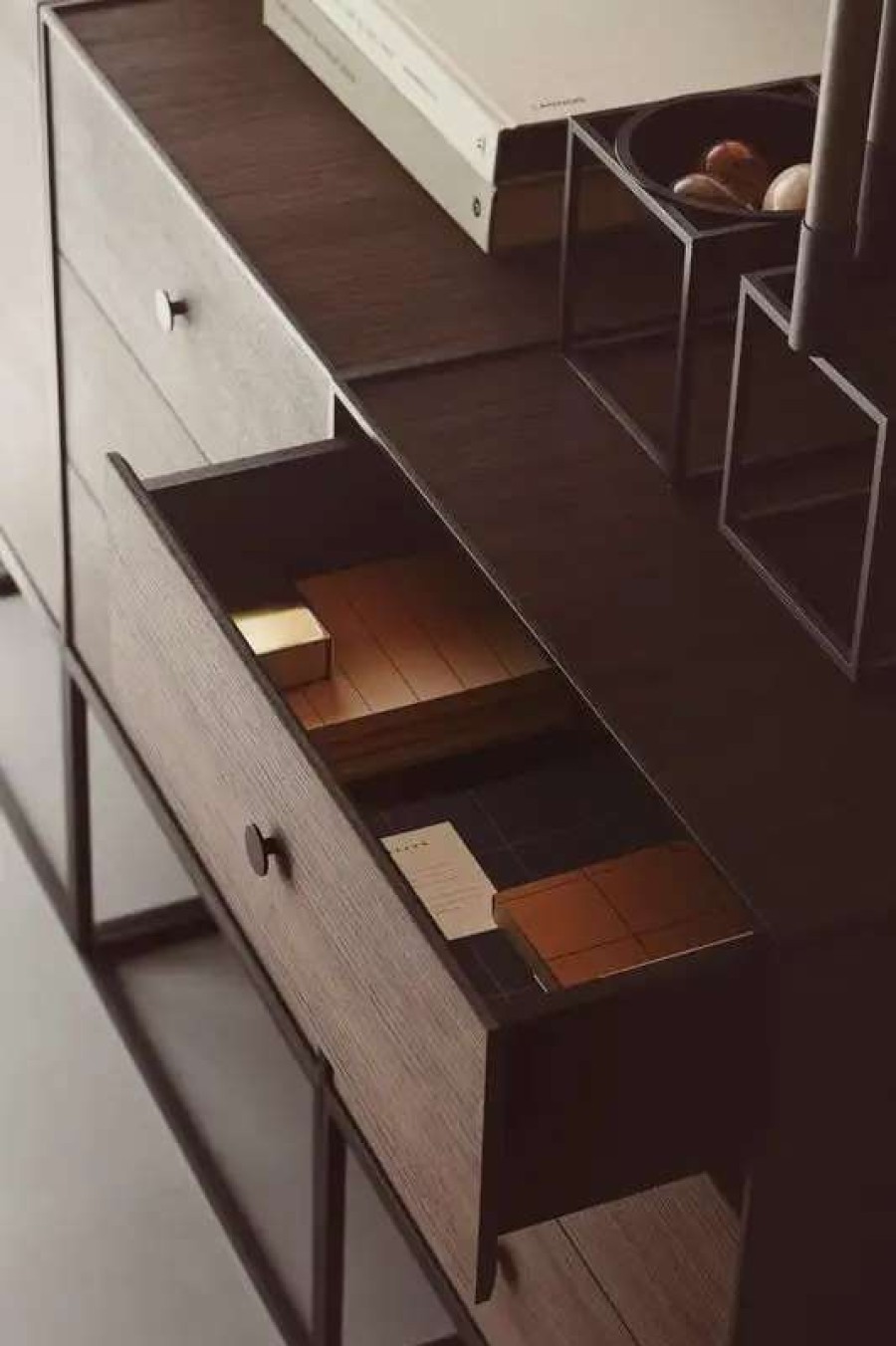 Side & End Tables * | By Lassen Frame 49 Sideboard With 3 Drawers, Smoked Oak