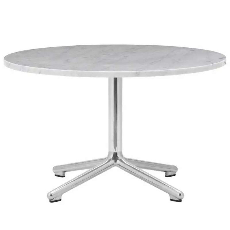 Coffee Tables * | Normann Copenhagen Lunar Coffee Table, 70 Cm, Aluminium White Marble