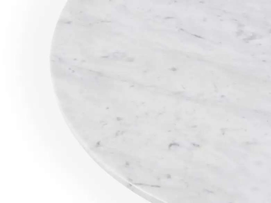 Coffee Tables * | Normann Copenhagen Lunar Coffee Table, 70 Cm, Aluminium White Marble