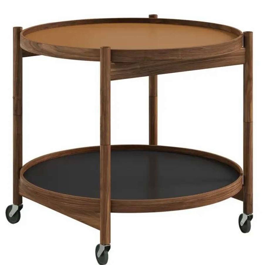 Kitchen Carts & Trolleys * | Brdr. Kruger Bolling Tray Table 60 Cm, Oiled Walnut Clay