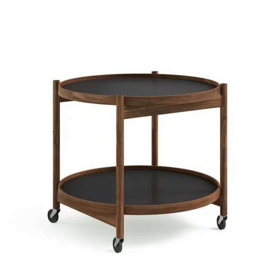 Kitchen Carts & Trolleys * | Brdr. Kruger Bolling Tray Table 60 Cm, Oiled Walnut Clay