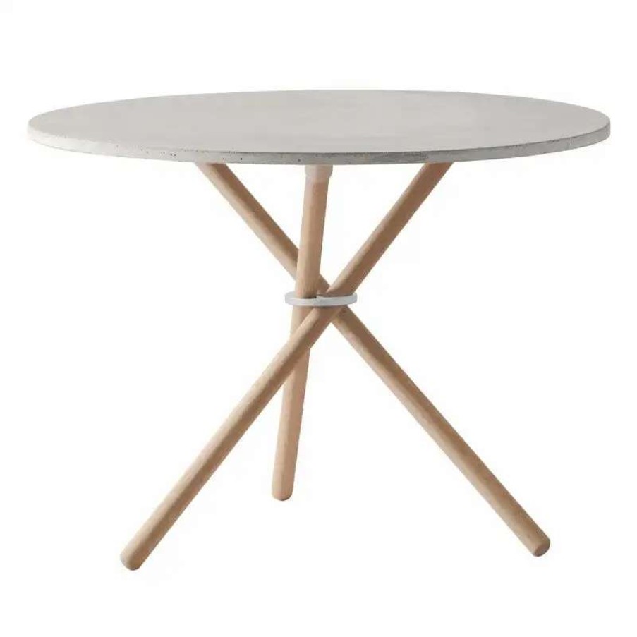 Coffee Tables * | Eberhart Furniture Daphne Coffee Table, 65 Cm, Light Concrete Light Oak