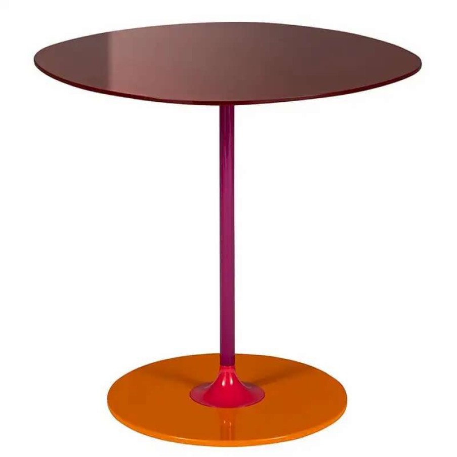 Coffee Tables * | Kartell Thierry Side Table, 45 X 45 Cm, Burgundy