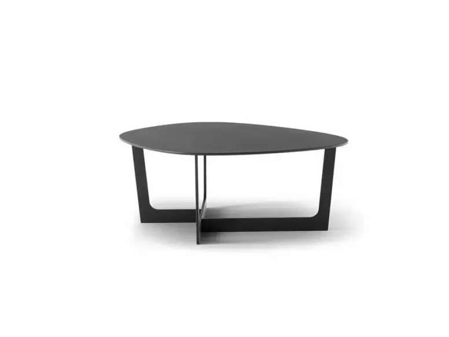 Coffee Tables * | Fredericia Insula Coffee Table, 72 X 78 Cm, Black Aluminium