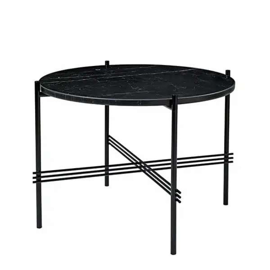 Coffee Tables * | Gubi Ts Coffee Table, 55 Cm, Black Black Marble