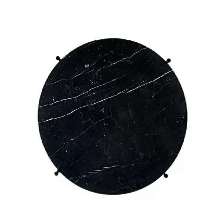 Coffee Tables * | Gubi Ts Coffee Table, 55 Cm, Black Black Marble