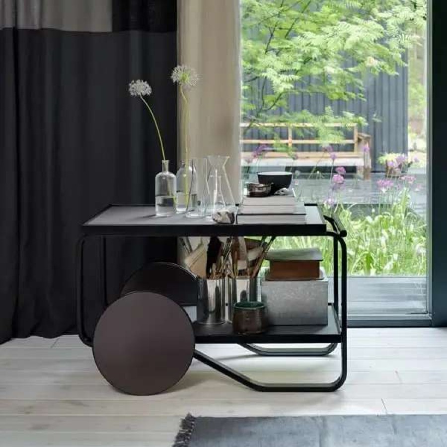 Kitchen Carts & Trolleys * | Artek Aalto Tea Trolley 901, All Black