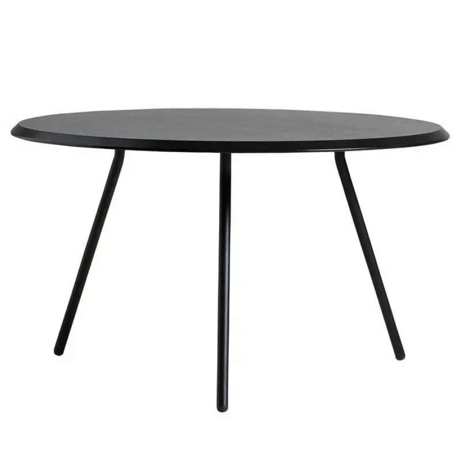 Coffee Tables * | Woud Soround Coffee Table, 75 Cm, H. 40,5 Cm, Black Painted Ash