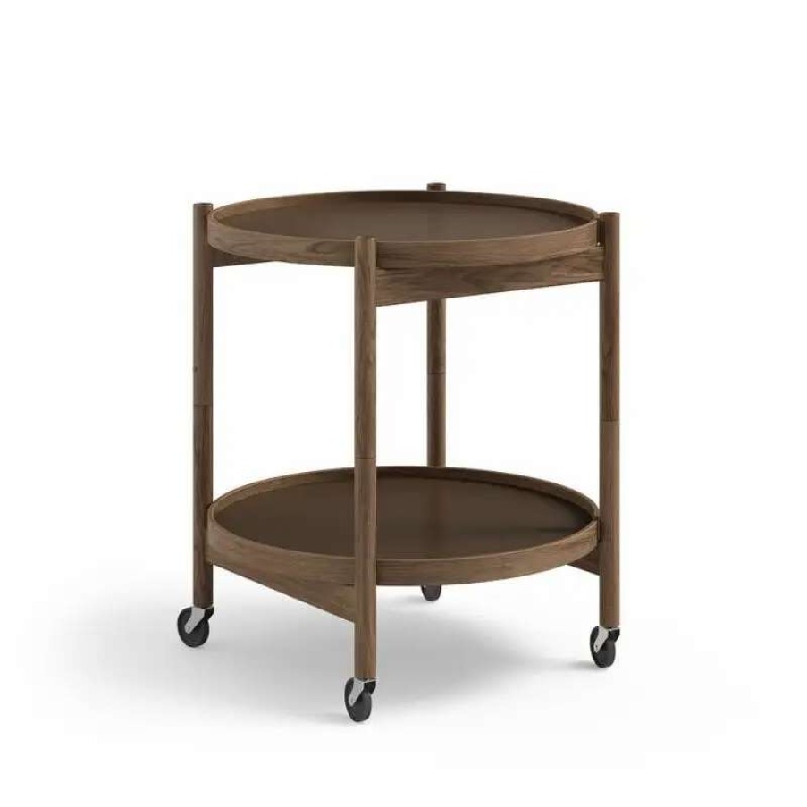 Kitchen Carts & Trolleys * | Brdr. Kruger Bolling Tray Table 50 Cm, Fumed Oak Earth