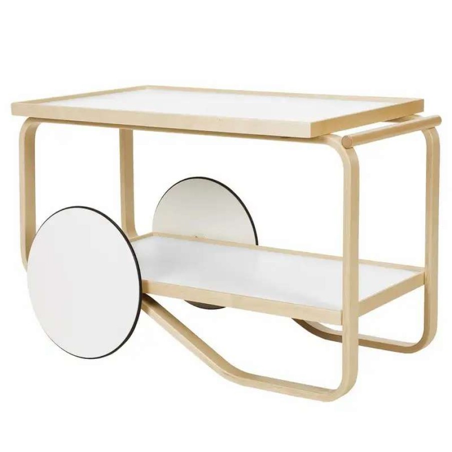 Kitchen Carts & Trolleys * | Artek Aalto Tea Trolley 901, White Birch