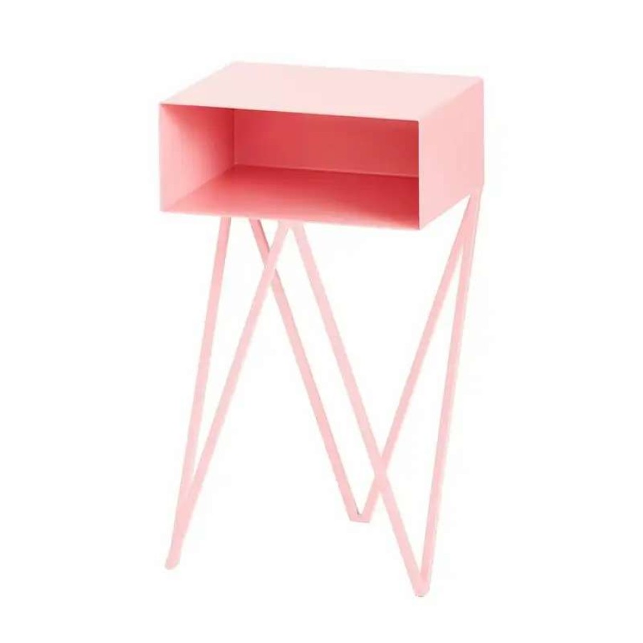 Nightstands * | &New Robot Mini Side Table, Pink