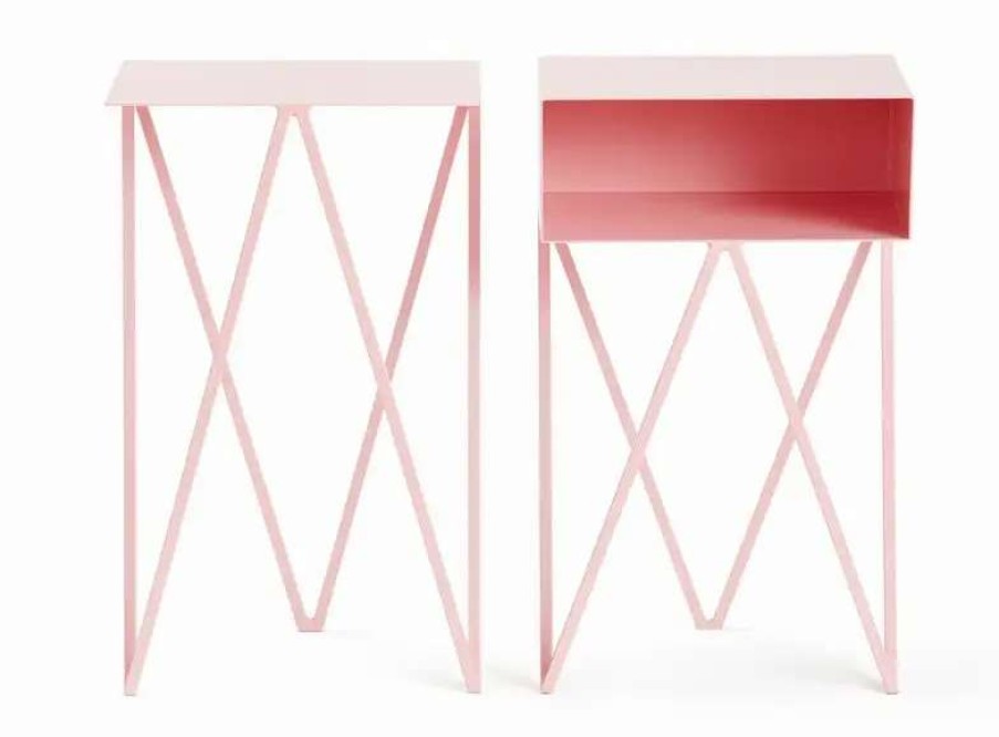 Nightstands * | &New Robot Mini Side Table, Pink