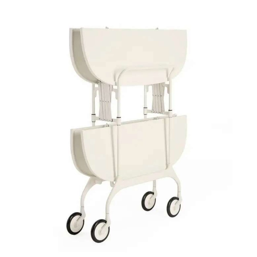 Kitchen Carts & Trolleys * | Kartell Gastone Folding Serving Trolley/Side Table, White