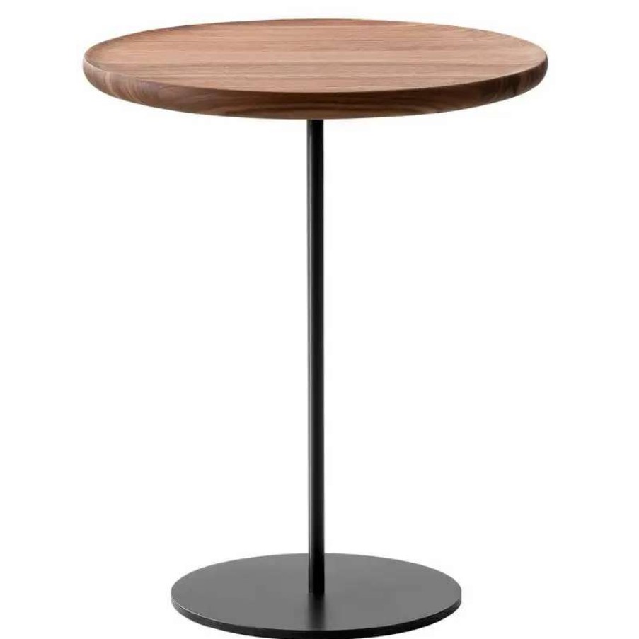 Side & End Tables * | Fredericia Pal Table, 44 Cm, Black Steel Oiled Walnut