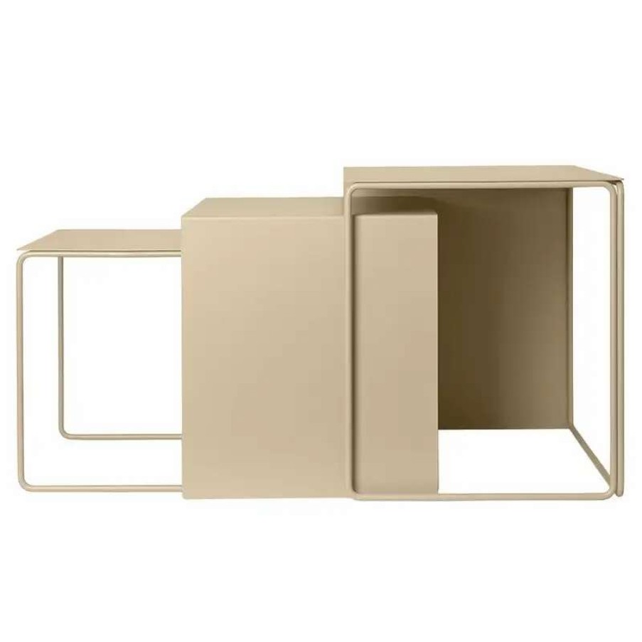 Coffee Tables * | Ferm Living Cluster Tables 3 Pcs, Cashmere