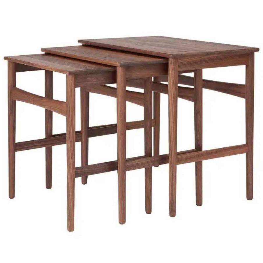 Side & End Tables * | Carl Hansen & Son Ch004 Nesting Tables, Oiled Walnut