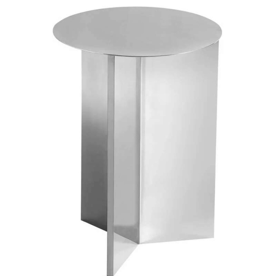 Side & End Tables * | Hay Slit Table, 35 Cm, High, Polished Steel