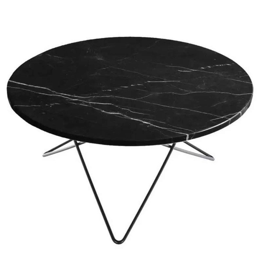 Coffee Tables * | Ox Denmarq O Table, Black Black Marble