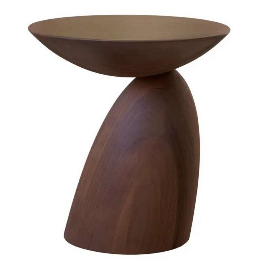 Side & End Tables * | Eero Aarnio Originals Wooden Parabel Table, Small, Walnut