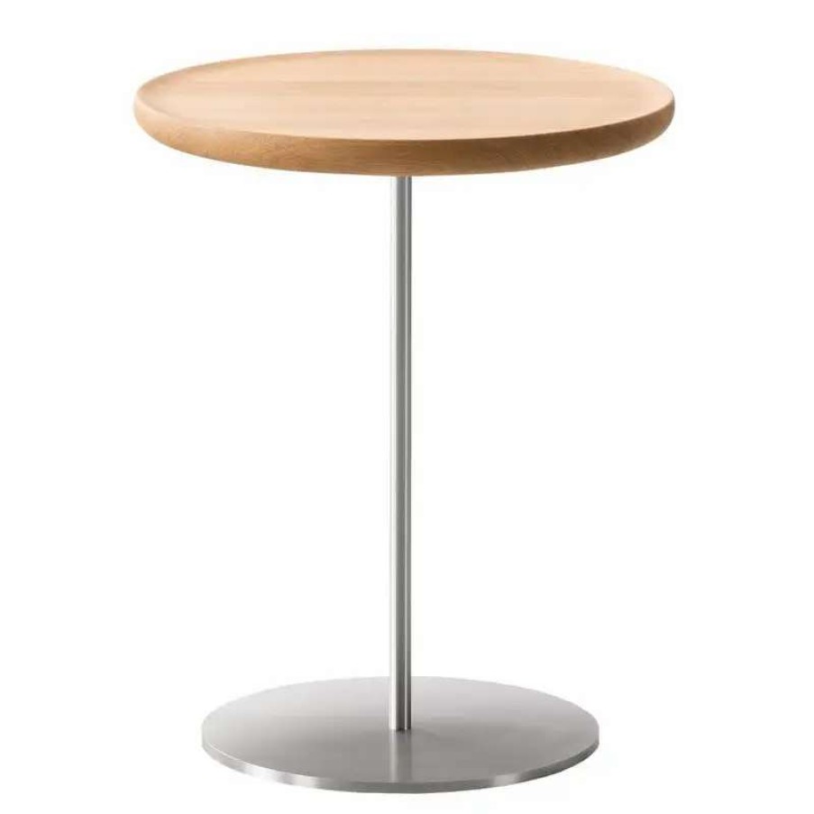 Side & End Tables * | Fredericia Pal Table, 37,5 Cm, Stainless Steel Oiled Oak