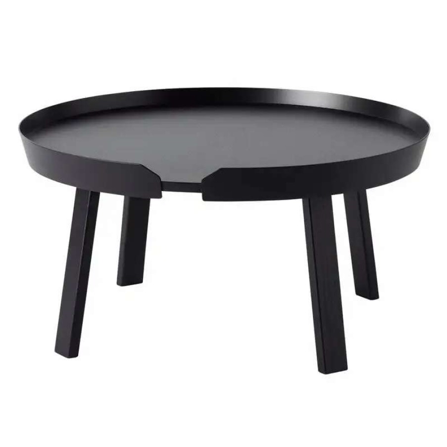 Coffee Tables * | Muuto Around Coffee Table, Large, Black